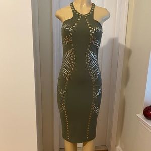Bebe dress size M green